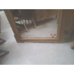 MIROIR DORÉ COQUILLE 90 X 160