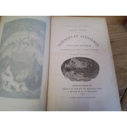 LIVRE ANC JULES VERNE AVENTURES DU CAPITAINE HATTERAS AU POLE NORD