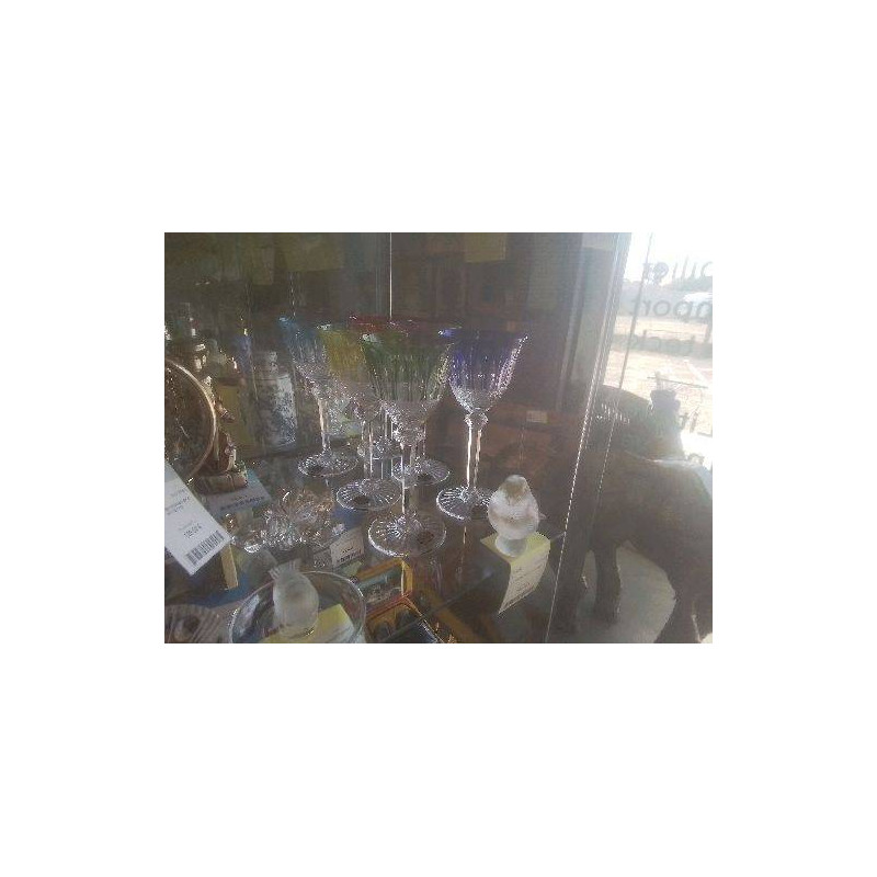 LOT 6 VERRES ST LOUIS COULEURS 