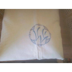DRAP 2 PERS AJOURE BRODERIE...