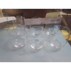 LOT 6 VERRES LUIGI BORMIOLI