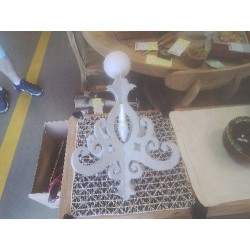 LUSTRE PATINÉ GRIS BOIS...