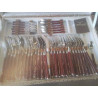 MÉNAGÈRE CHABABANNE ACIER MASSIF INOX +COFFRET COUTEAUX EN ACCESSOIRES ETAGERE