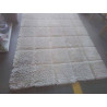 TAPIS CARREAUX SHAGGY ÉCRU 160 X 230