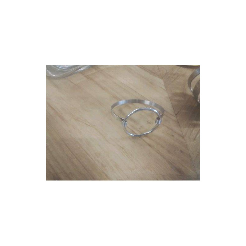 BRACELET JONC ARGENTÉ  ACIER ROND