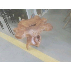 TABLE BASSE RACINE TECK