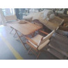 TABLE DE JARDIN TABLE MODULABLE TECK 110X70