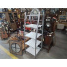 ETAGERE METAL VERRE OPAQUE 