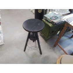 TABOURET NOIR REGLABLE