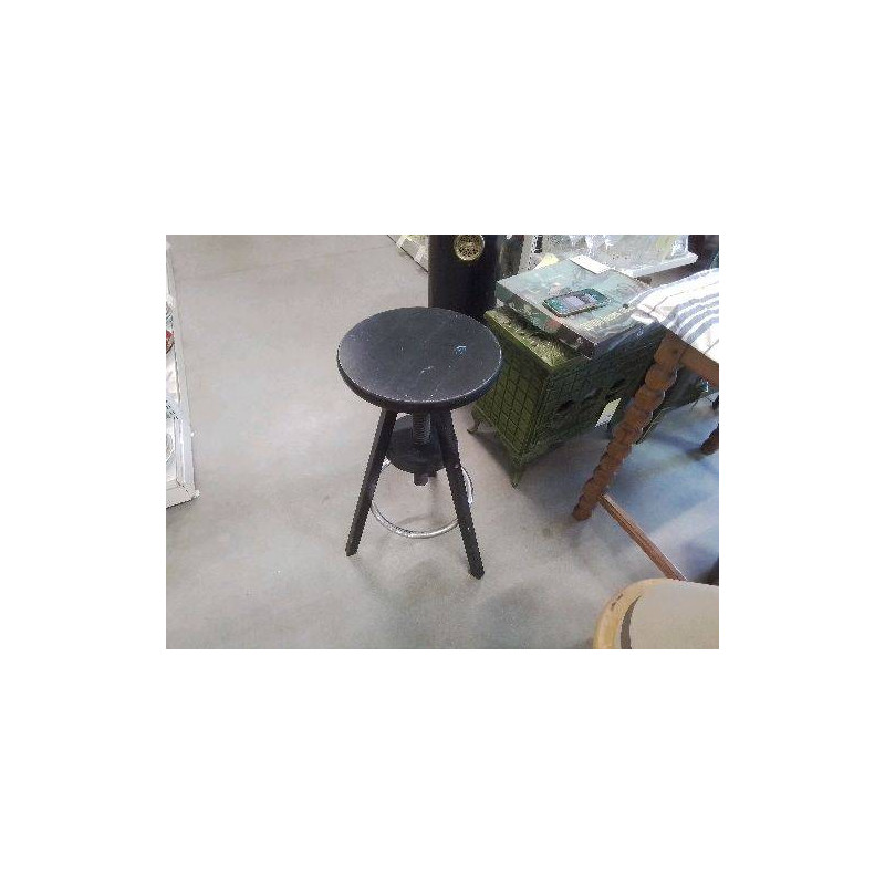 TABOURET NOIR REGLABLE