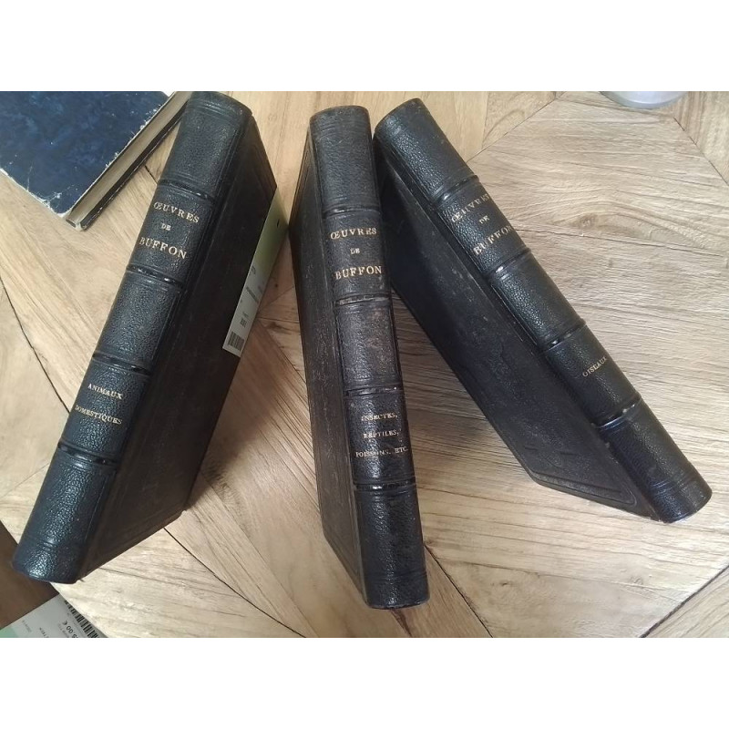 LIVRE ANCIEN OEUVRES DE BUFFON