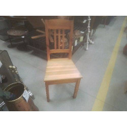 LOT 6 CHAISES EN PIN