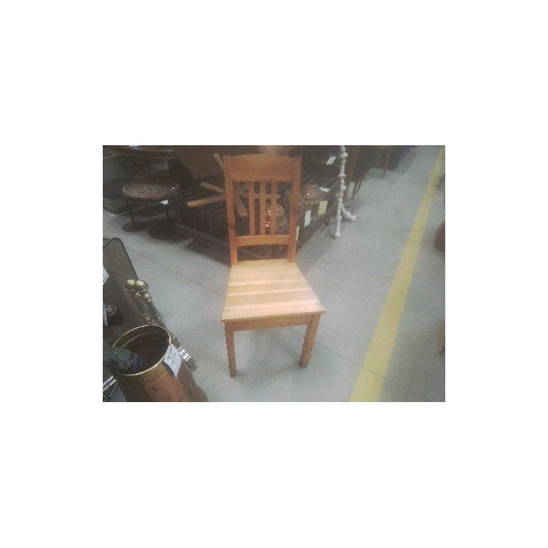 LOT 6 CHAISES EN PIN