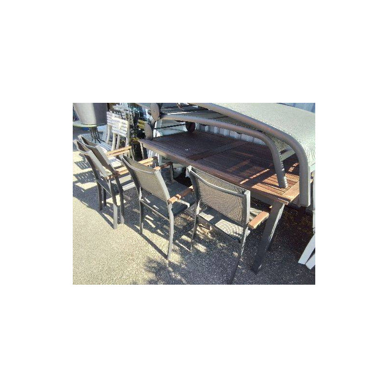 TABLE DE JARDIN ALU BOIS LEROY MERLIN NATERIAL