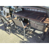 LOT 4 CHAISES DE JARDIN ALU BOIS LEROY MERLIN