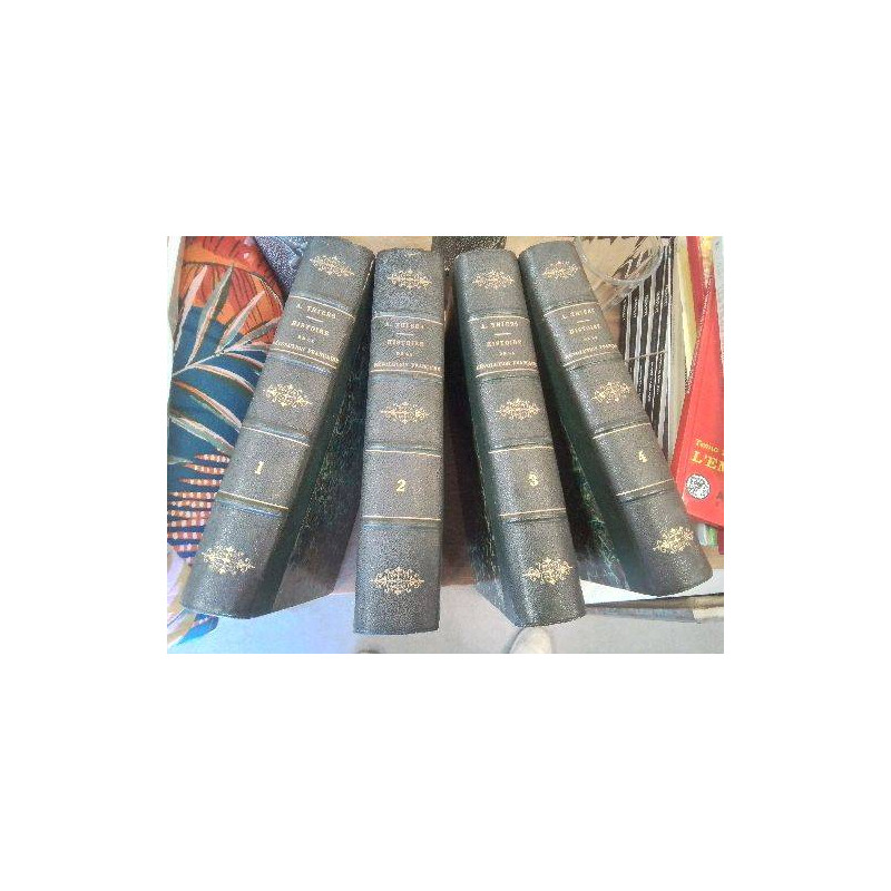 SERIE 4 TOMES HISTOIRE DEN LA REBOLUTION FRANCAISE ED 1867M