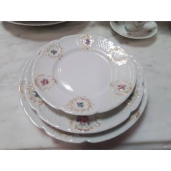 SERVICE VAISSELLE LIMOGES FLEURI GEORGES BOYER