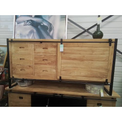 41-BUFFET TECK METAL PORTE...