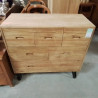 10/SO11-COMMODE TECK 6 TIROIRS 100*45*HT 86 CM