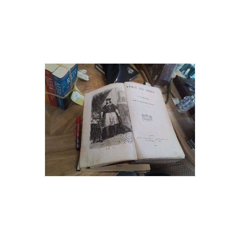 LIVRE ANCIEN 1846 DUMAS VINGT ANS APRÈS