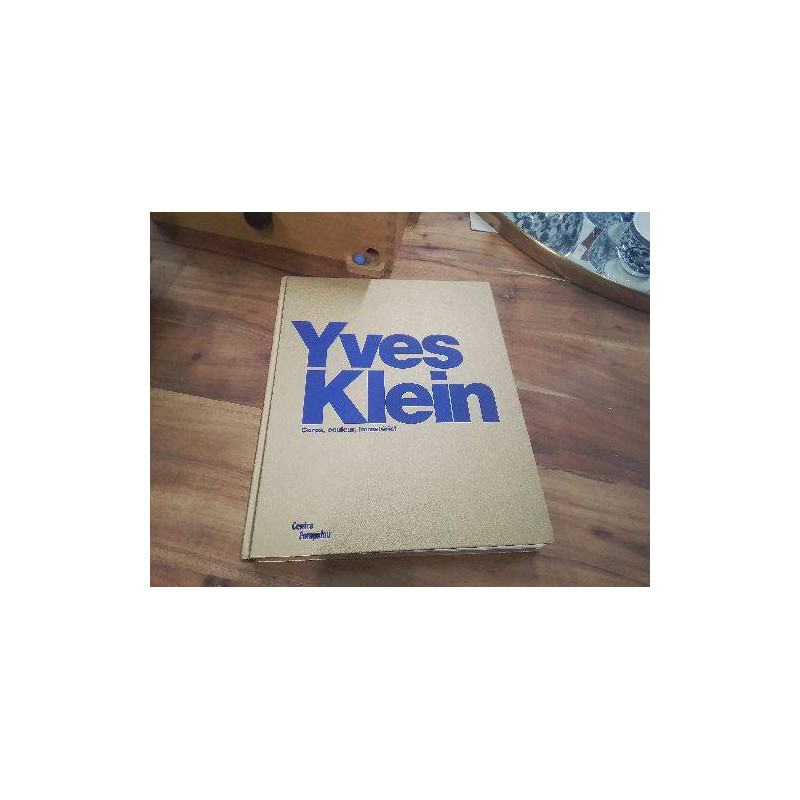 LIVRE DOC YVES KLEIN CENTRE POMPIDOU