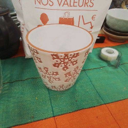CACHE POT BLC DÉCOR ETOILES...