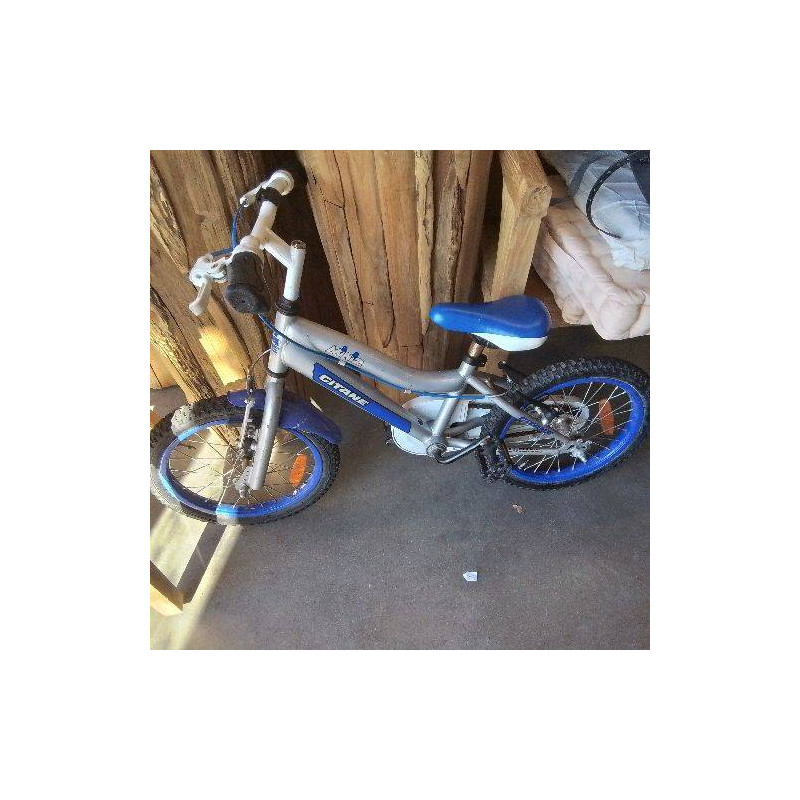 VELO ENFANT GITANE BLEU GRIS