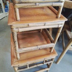 TABLE BASSE APPOINT BAMBOU ROTIN MM