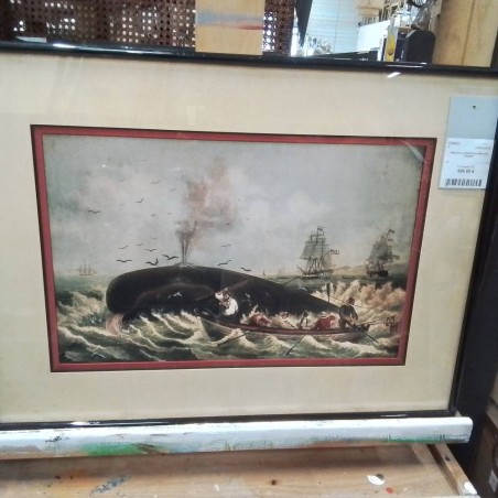 TABLEAU LA PECHE A LA BALEINE RALEIGH